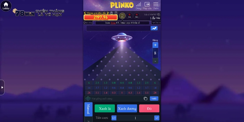 Plinko thu hút hàng trăm người chơi tham gia mỗi ngày