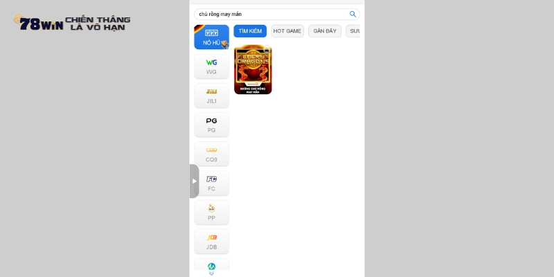 Trải nghiệm game nổ hũ Chú Rồng May Mắn tại 78Win