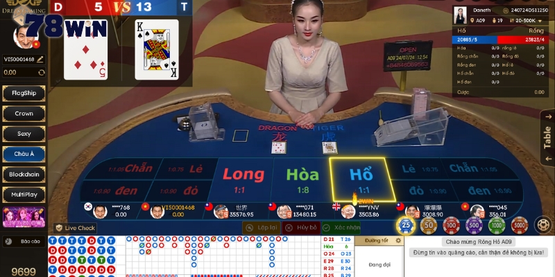 Các Điểm Đặc Biệt Tại Sảnh Casino DG Tại 78win