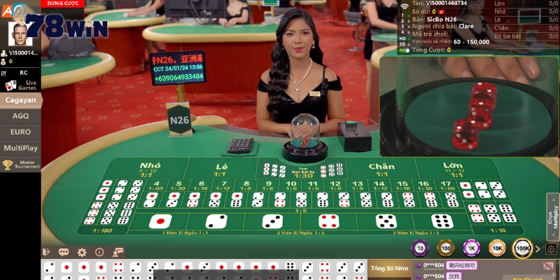 Sicbo thu hút đông đảo cược thủ tại Sảnh Casino AG