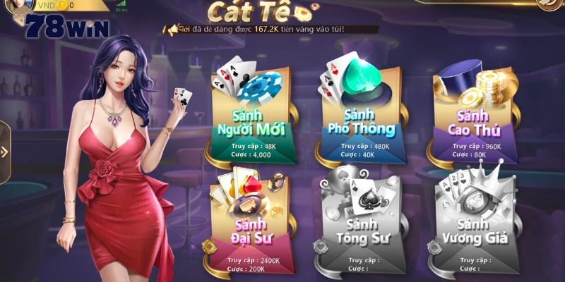 Giới thiệu game bài Catte trên cổng game 78win