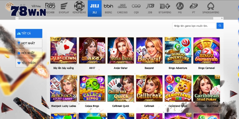 Giới thiệu về game bài JILI tại 78win